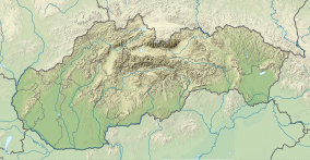 Map showing the location of White Carpathians Protected Landscape Area Chránená krajinná oblasť Biele Karpaty