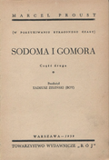 Marcel Proust W poszukiwaniu straconego czasu V. Sodoma i Gomora