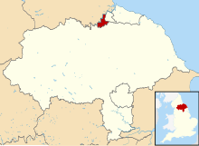 The part of the borough in North Yorkshire