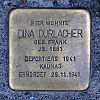 Stolperstein Berger Straße 204 Dina Durlacher