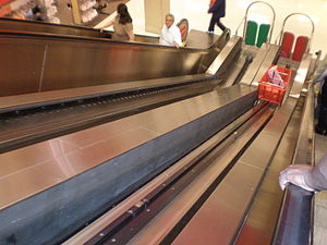 Escalators at the Target store in The Shops at...
