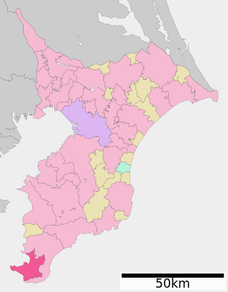 Location of Tateyama in Chiba Prefecture
