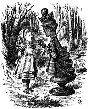 La Reine Rouge et Alice par John Tenniel (1871).