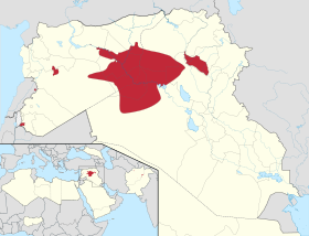 عراق کې اسلامي ریاست او شام ولکه کې سیمې(جون 2014 مطابق)