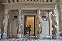 The Caryatids by Jean Goujon (1550–1551) in the Salle des Caryatides of the Louvre