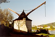 Tower crane at the inland harbour of Trier from 1413.