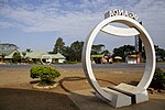 At Kayabwe circular arches on both sides of the road signify the equator crossing