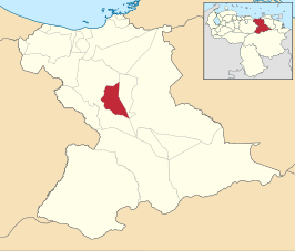 Locatie van de gemeente in Anzoátegui