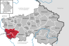 Lage der Verwaltungsgemeinschaft Kemnath im Landkreis Tirschenreuth