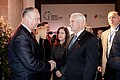 Dodon with U.S. Vice President Mike Pence in Jerusalem.