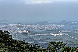 Blick auf Cubatão SP von der Serra do Mar