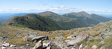 The White Mountains of New Hampshire are part of the Appalachian Mountains. White Mountains2010-08-20.JPG