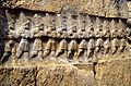 Hittittisk relief fra Hattuša der repræsenterer de 12 underverdensguder