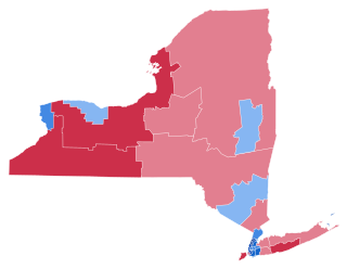 2022 United States House of Representatives elections in New York State Results Map.svg