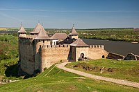 Panoramic view of the Khotyn Fortress.