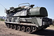 A Buk SAM of the type used by the 53rd Anti-Aircraft Missile Brigade Engineering Technologies 2010 Part3 0031 copy.jpg