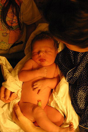 Baby boy after birth