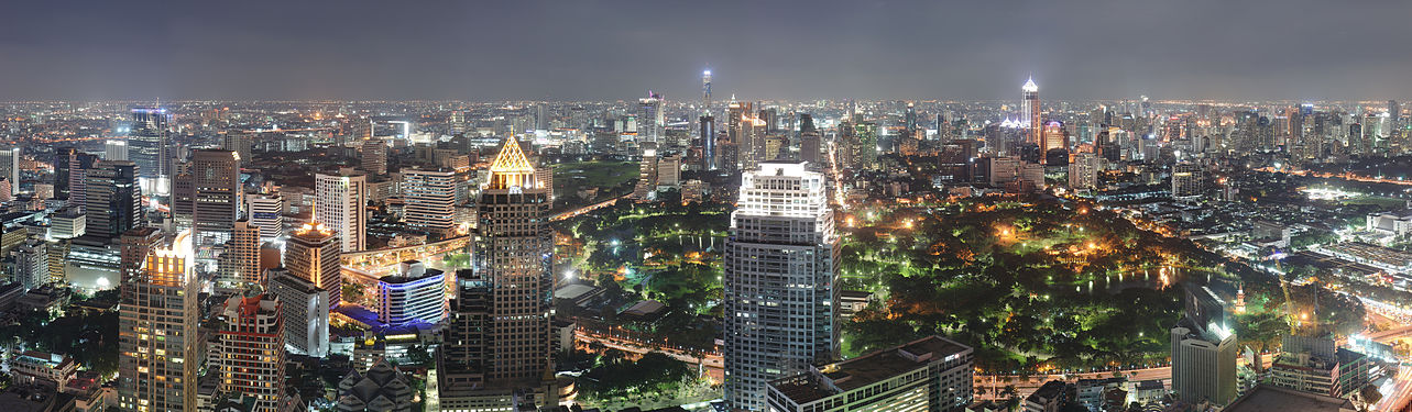 從悅榕莊酒店頂部眺望曼谷夜景