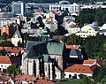 Vue d'ensemble de la basilique de la forteresse du Spielberg.