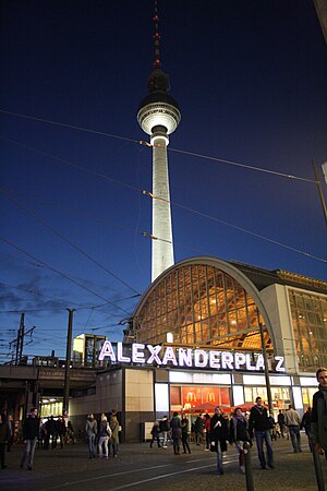 Berlin Alexanderplatz at dawn