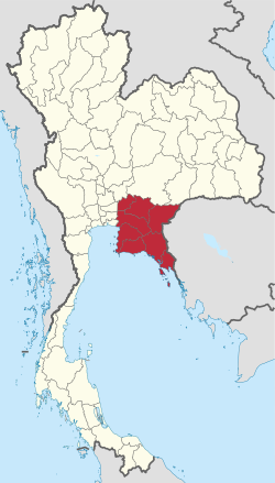 Peta wilayah Keuskupan Chanthaburi