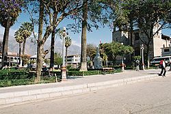 Central plaza of Caraz