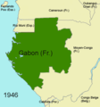 Mappa tal-Gabon fl-1946