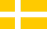 Stockholms katolska domkyrkas flagga.