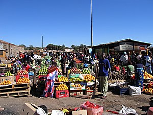 Chisokone Market in Kitwe/Zambia