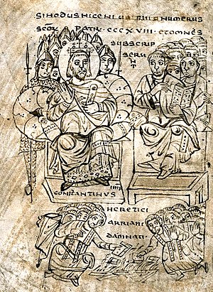 Emperor Constantine and the Council of Nicaea....