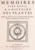 Vignette pour Mémoires pour servir à l'histoire des plantes