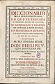 Diccionario de la lengua castellana (RAE, 1726-1739).