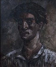 Eugène Dabit, Autoportrait, huile sur toile 55x46cm, 1926 (coll. ville de Mers-les-Bains).