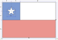 Rozměry chilské vlajky