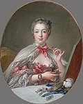 Miniatura para Madame de Pompadour en su tocador