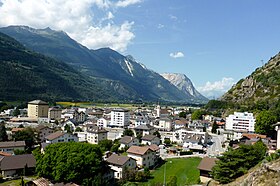 Blick auf Gampel 2017