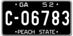 Номерной знак Грузии 1952 г. graphic.png