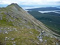 Auf dem Gipfelgrat des Glamaig, Blick nach Nordosten