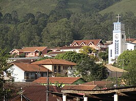 Het centrum van Gonçalves met de katholieke kerk Nossa Senhora Das Dores