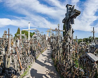 Hill of Crosses from middle