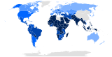 Results of a 2008/2009 Gallup poll on whether respondents said that religion was "important in [their] daily life."