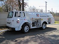 International CO tank truck at Elvis Presleys custom jets exhibit, Graceland 2014.jpg