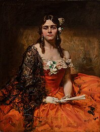 John Longstaff, Portrait of Edna Thomas, c. 1900
