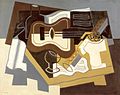 Juan Gris, 1920, Guitarra y Clarinete, cat minyak atas kanvas, Kunstmuseum Basel, Basel