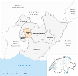 Romanel-sur-Lausanne – Mappa