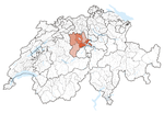 Lage des Kantons Luzern