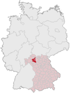 Lokasi Landkreises Schweinfurt di Jerman