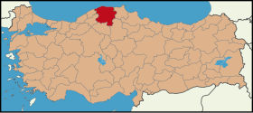 Localisation de Kastamonu (province)