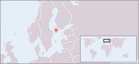 Locatie van Åland