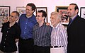 Robert Sikoryak, Danny Fingeroth, Arie Kaplan, Jerry Robinson and Eddy Friedfeld